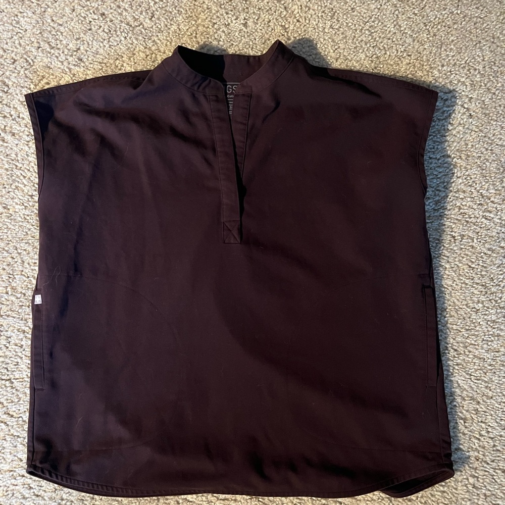 Women's Espresso Rafaela - Oversized Scrub Top - Small/ Espresso